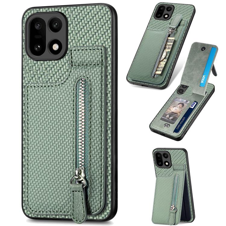 Custodia per telefono con cerniera verticale in fibra di carbonio, For OnePlus Ace 6 / 6T / 15R, For OnePlus 15, For Oneplus Nord CE 3 Lite, For OnePlus Nord CE 2 Lite