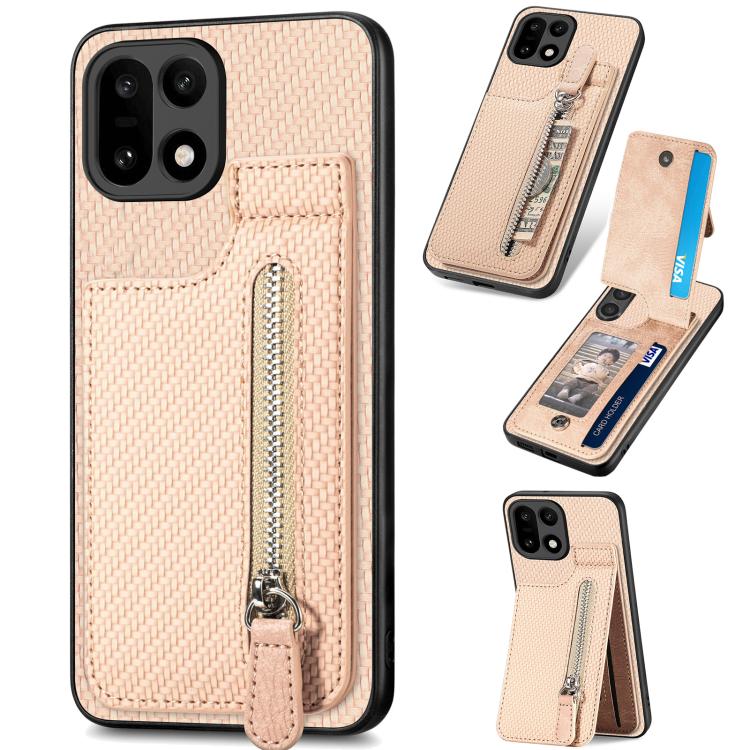 Custodia per telefono con cerniera verticale in fibra di carbonio, For OnePlus Ace 6 / 6T / 15R, For OnePlus 15, For Oneplus Nord CE 3 Lite, For OnePlus Nord CE 2 Lite