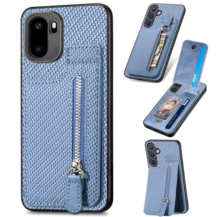 Custodia per telefono con cerniera verticale in fibra di carbonio, For OnePlus Ace 6 / 6T / 15R, For OnePlus 15, For Oneplus Nord CE 3 Lite, For OnePlus Nord CE 2 Lite
