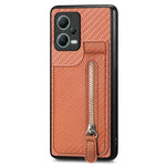 Custodia portafoglio TPU e pelle con cavalletto per Xiaomi Poco X