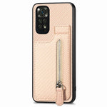 Custodia portafoglio in fibra di carbonio per Redmi 10C