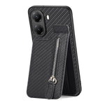 Custodia portafoglio TPU e pelle con cavalletto per Xiaomi Poco X