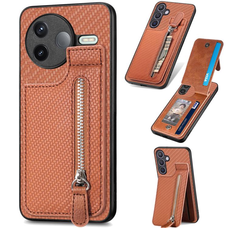 Custodia portafoglio TPU e pelle per Redmi 15C 5G