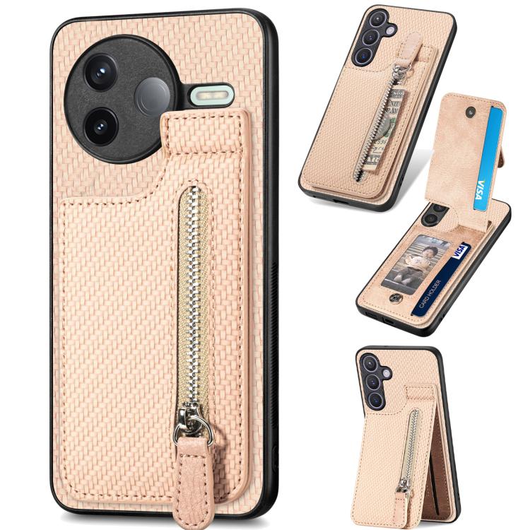 Custodia portafoglio TPU e pelle per Redmi 15C 5G