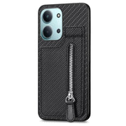 Custodia per telefono con cerniera verticale in fibra di carbonio, For Redmi 15C 5G / 4G Glodal 171mm, For Xiaomi 15T, For Redmi K80 Pro / Poco F7 Ultra, For Redmi K80 / Poco F7 Pro