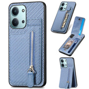Custodia per telefono con cerniera verticale in fibra di carbonio, For Redmi 15C 5G / 4G Glodal 171mm, For Xiaomi 15T, For Redmi K80 Pro / Poco F7 Ultra, For Redmi K80 / Poco F7 Pro