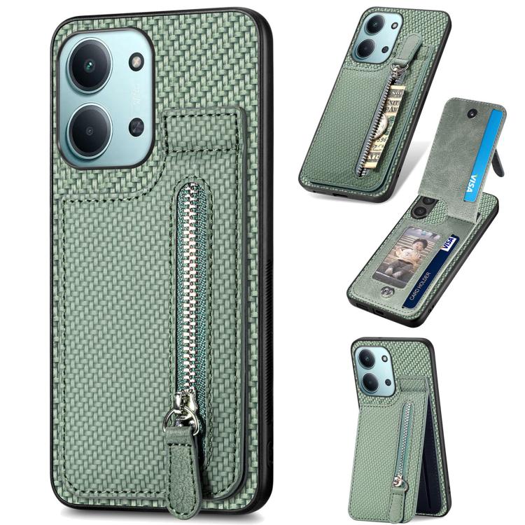 Custodia portafoglio TPU e pelle per Redmi 15C 5G