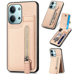 Custodia portafoglio TPU e pelle per Redmi 15C 5G