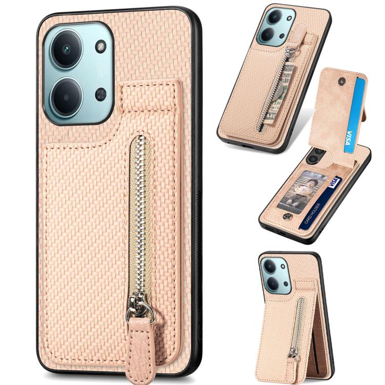 Custodia portafoglio TPU e pelle per Redmi 15C 5G