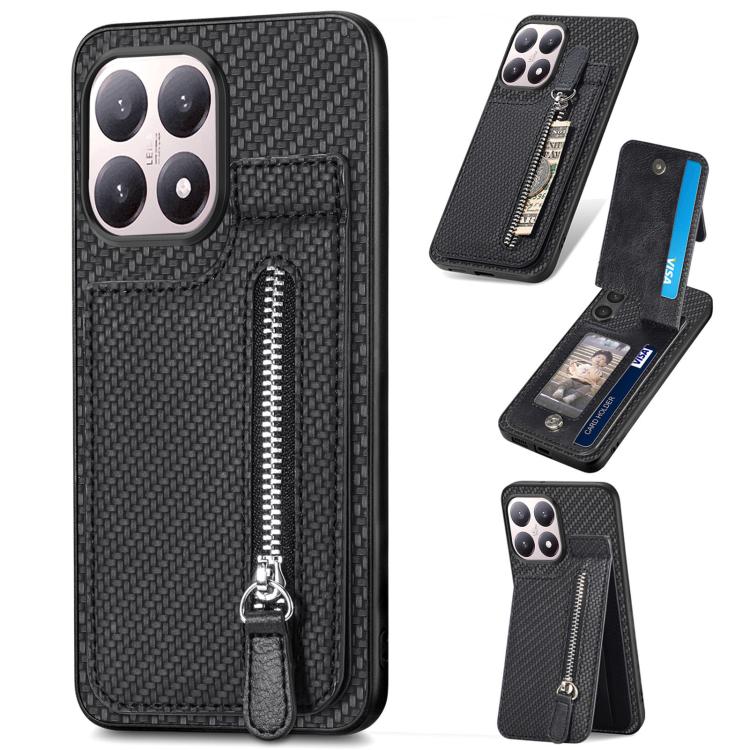 Custodia portafoglio TPU e pelle per Redmi 15C 5G