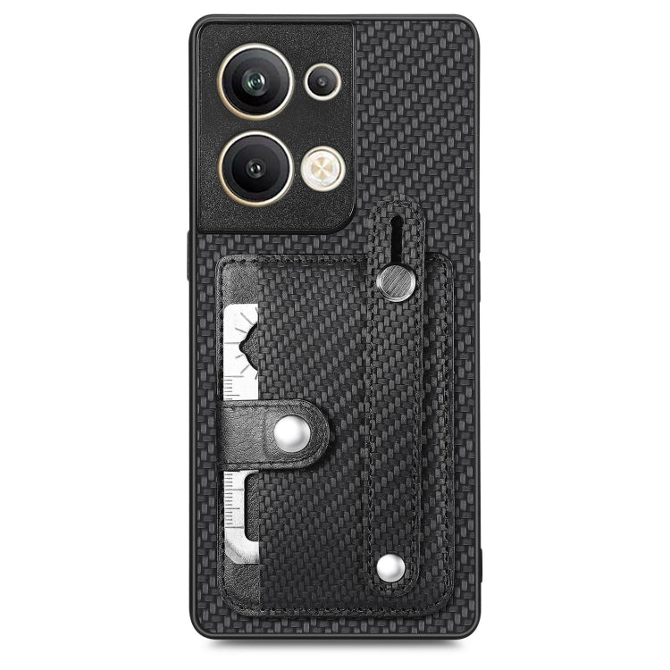 Cassa del telefono della copertura posteriore del raccoglitore della carta del cavalletto del braccialetto con il coltello dell'attrezzo, For OPPO Reno9, For OPPO Reno9 Pro+, For OPPO A17, For OPPO A57 4G