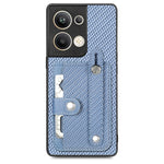 Cassa del telefono della copertura posteriore del raccoglitore della carta del cavalletto del braccialetto con il coltello dell'attrezzo, For OPPO Reno9, For OPPO Reno9 Pro+, For OPPO A17, For OPPO A57 4G