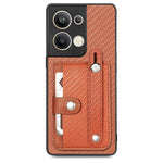 Cassa del telefono della copertura posteriore del raccoglitore della carta del cavalletto del braccialetto con il coltello dell'attrezzo, For OPPO Reno9, For OPPO Reno9 Pro+, For OPPO A17, For OPPO A57 4G
