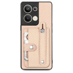 Cassa del telefono della copertura posteriore del raccoglitore della carta del cavalletto del braccialetto con il coltello dell'attrezzo, For OPPO Reno9, For OPPO Reno9 Pro+, For OPPO A17, For OPPO A57 4G