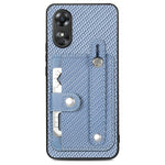 Cassa del telefono della copertura posteriore del raccoglitore della carta del cavalletto del braccialetto con il coltello dell'attrezzo, For OPPO Reno9, For OPPO Reno9 Pro+, For OPPO A17, For OPPO A57 4G