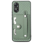 Cassa del telefono della copertura posteriore del raccoglitore della carta del cavalletto del braccialetto con il coltello dell'attrezzo, For OPPO Reno9, For OPPO Reno9 Pro+, For OPPO A17, For OPPO A57 4G