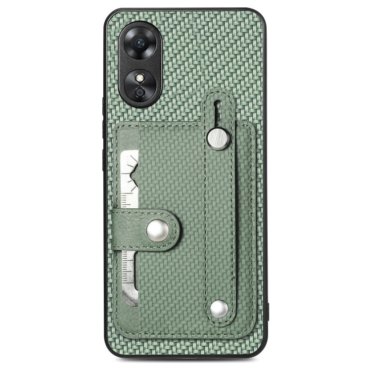 Cassa del telefono della copertura posteriore del raccoglitore della carta del cavalletto del braccialetto con il coltello dell'attrezzo, For OPPO Reno9, For OPPO Reno9 Pro+, For OPPO A17, For OPPO A57 4G