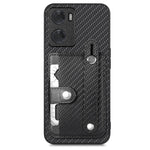 Cassa del telefono della copertura posteriore del raccoglitore della carta del cavalletto del braccialetto con il coltello dell'attrezzo, For OPPO Reno9, For OPPO Reno9 Pro+, For OPPO A17, For OPPO A57 4G