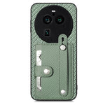 Cassa del telefono della copertura posteriore del raccoglitore della carta del cavalletto del braccialetto con il coltello dell'attrezzo, For OPPO Find X6 Pro, For OPPO Find X6