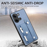 Cassa del telefono della copertura posteriore del raccoglitore della carta del cavalletto del braccialetto con il coltello dell'attrezzo, For OPPO Reno9, For OPPO Reno9 Pro+, For OPPO A17, For OPPO A57 4G