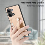Cassa del telefono della copertura posteriore del raccoglitore della carta del cavalletto del braccialetto con il coltello dell'attrezzo, For OPPO Reno9, For OPPO Reno9 Pro+, For OPPO A17, For OPPO A57 4G