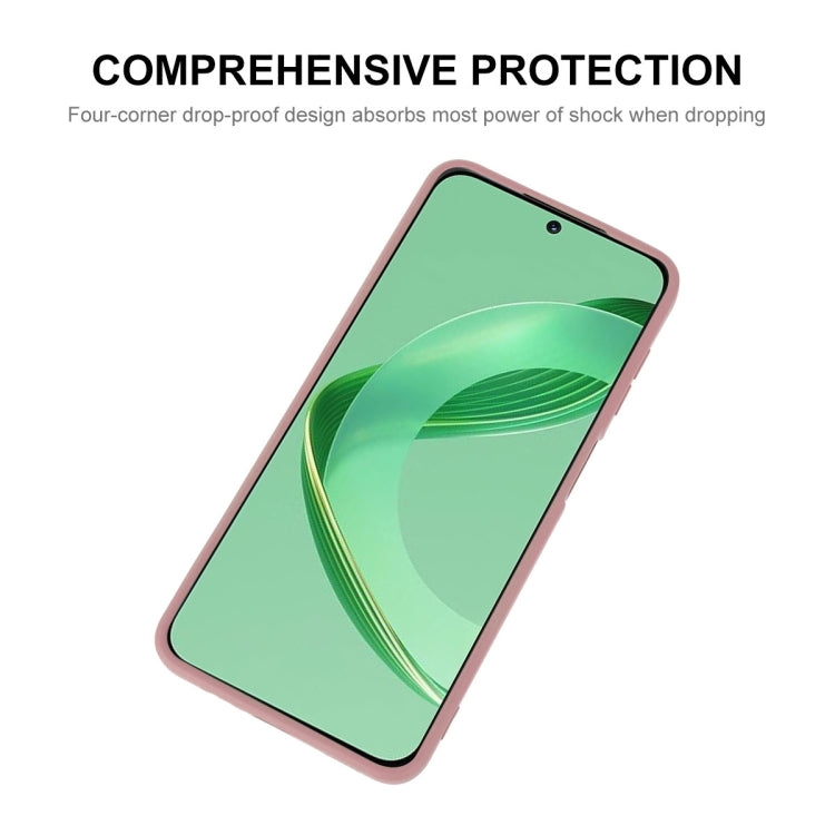 ENKAY Custodia per telefono in silicone liquido con pellicola in vetro temperato, For Huawei Nova 11