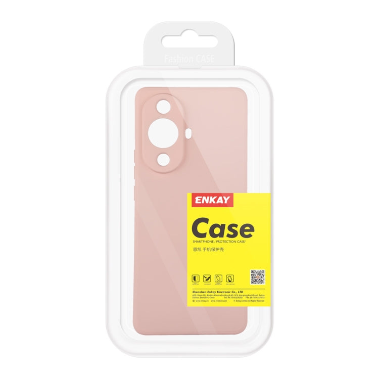 ENKAY Custodia per telefono in silicone liquido con pellicola in vetro temperato, For Huawei Nova 11