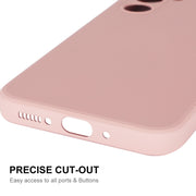 Custodia silicone liquido con pellicola Samsung Galaxy A54 5G
