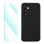Custodia silicone liquido con pellicola Samsung Galaxy A54 5G