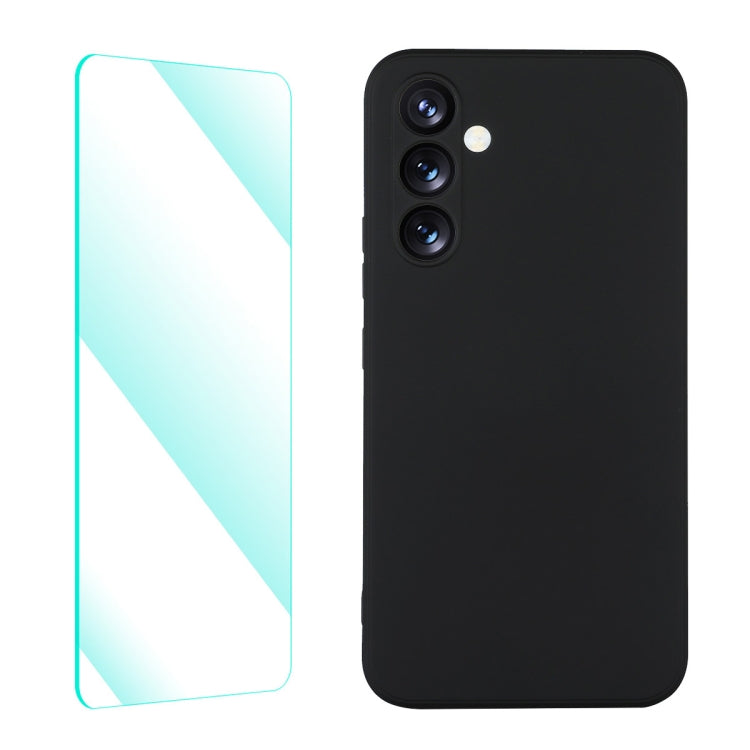 Custodia silicone liquido con pellicola Samsung Galaxy A54 5G