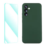 Custodia silicone liquido con pellicola Samsung Galaxy A54 5G
