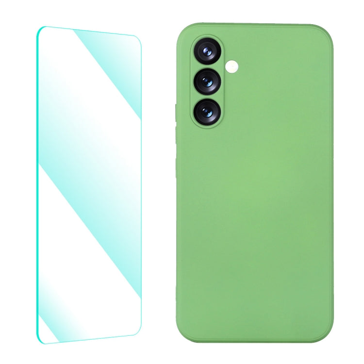 Custodia silicone liquido con pellicola Samsung Galaxy A54 5G