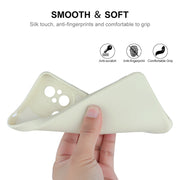 ENKAY Custodia per telefono in silicone liquido con pellicola temperata, For Xiaomi Poco C55 / Redmi 12C