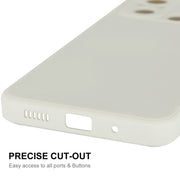 ENKAY Custodia per telefono in silicone liquido con pellicola temperata, For Xiaomi Poco C55 / Redmi 12C
