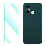Custodia silicone liquido con pellicola per Xiaomi Poco C55 Redmi