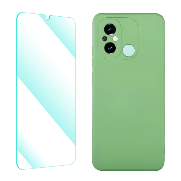 Custodia silicone liquido con pellicola per Xiaomi Poco C55 Redmi