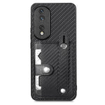 Cassa del telefono della copertura posteriore del raccoglitore della carta del cavalletto del braccialetto con il coltello dell'attrezzo, For Honor 80 Pro, For Honor 70