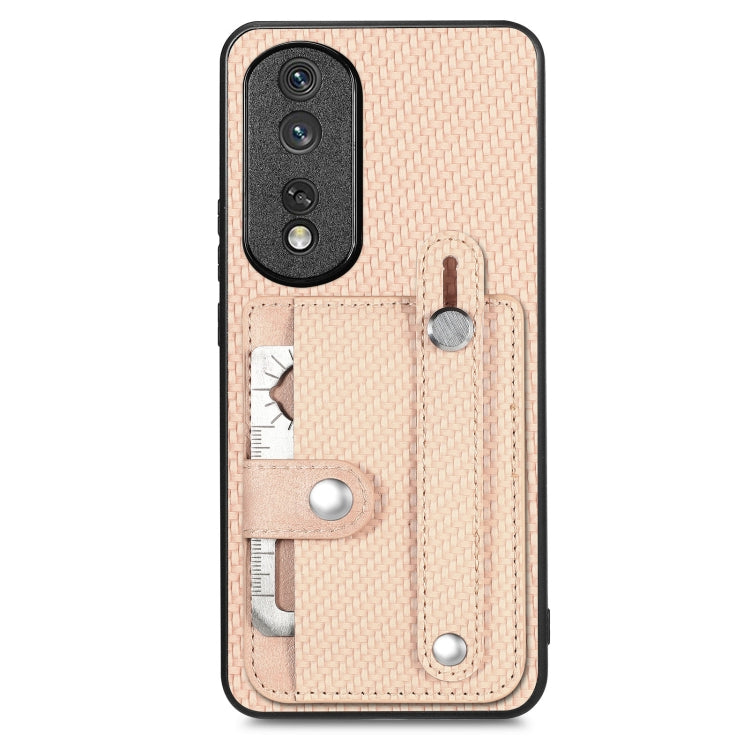 Cassa del telefono della copertura posteriore del raccoglitore della carta del cavalletto del braccialetto con il coltello dell'attrezzo, For Honor 80 Pro, For Honor 70