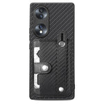 Cassa del telefono della copertura posteriore del raccoglitore della carta del cavalletto del braccialetto con il coltello dell'attrezzo, For Honor 80 Pro, For Honor 70