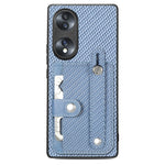 Cassa del telefono della copertura posteriore del raccoglitore della carta del cavalletto del braccialetto con il coltello dell'attrezzo, For Honor 80 Pro, For Honor 70