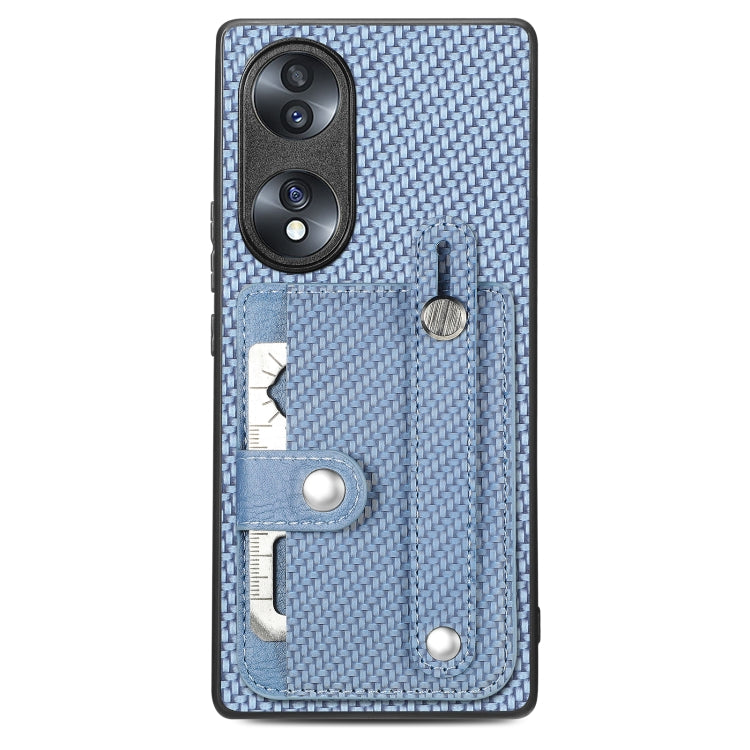 Cassa del telefono della copertura posteriore del raccoglitore della carta del cavalletto del braccialetto con il coltello dell'attrezzo, For Honor 80 Pro, For Honor 70