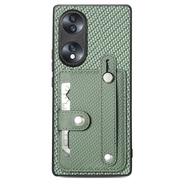 Cassa del telefono della copertura posteriore del raccoglitore della carta del cavalletto del braccialetto con il coltello dell'attrezzo, For Honor 80 Pro, For Honor 70
