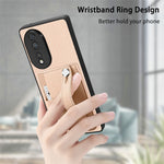 Cassa del telefono della copertura posteriore del raccoglitore della carta del cavalletto del braccialetto con il coltello dell'attrezzo, For Honor 80 Pro, For Honor 70
