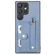 Custodia portafoglio in pelle con supporto per Samsung S22 Ultra