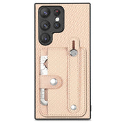 Custodia portafoglio in pelle con supporto per Samsung S22 Ultra