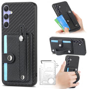 Custodia portafoglio con supporto e attrezzi per Galaxy S25 5G