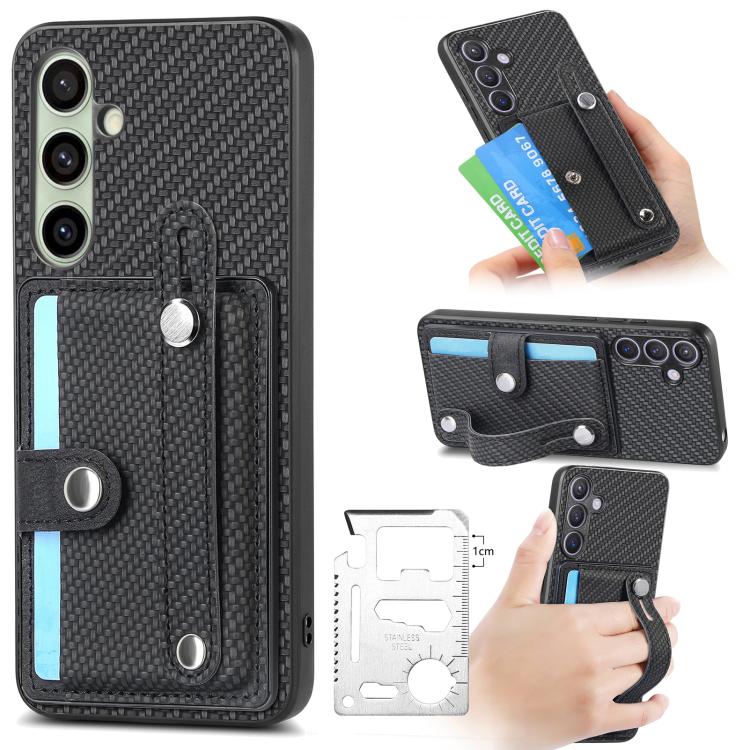 Custodia portafoglio con supporto e attrezzi per Galaxy S25 5G