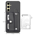 Custodia portafoglio con supporto e attrezzi per Galaxy S25 5G