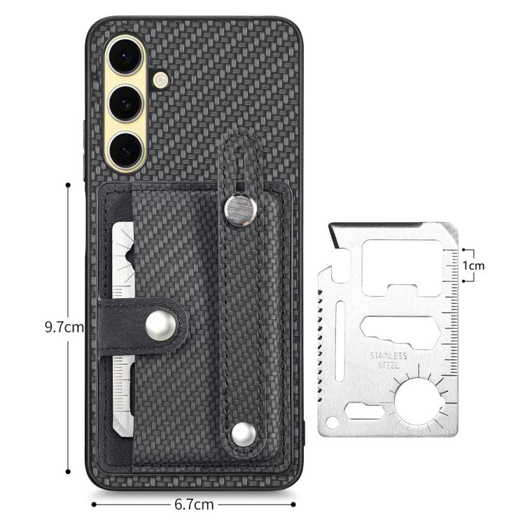 Custodia portafoglio con supporto e attrezzi per Galaxy S25 5G