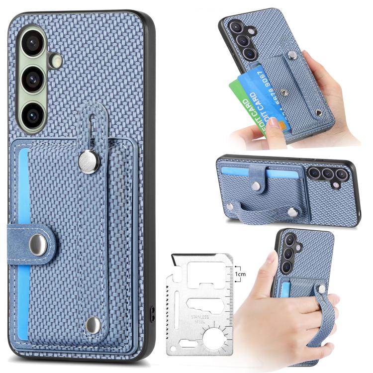 Custodia portafoglio con supporto e attrezzi per Galaxy S25 5G